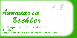 annamaria bechler business card